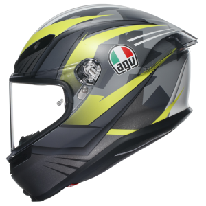 AGV K6-S Excite - Grey/Flo Yellow