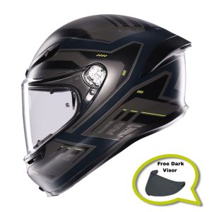 AGV K6-S Enhance  M.GRY/F.YEL (Free Dark Visor Worth £89.99)