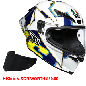 AGV Pista GP-RR - Rossi World Title 2003 - Includes Dark Smoke Visor
